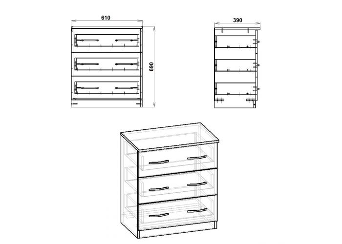 Комод Победа 3А