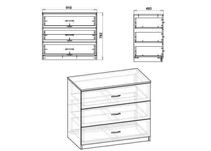 Комод Победа 3Б