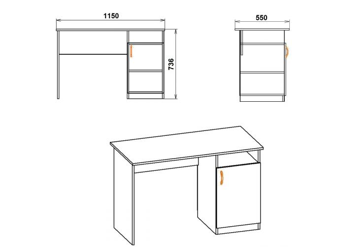 Стол письменный Победа Ученик