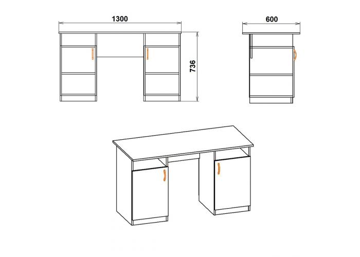 Стол письменный Победа Учитель