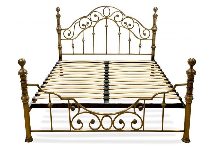Кровать металлическая TetChair Victoria Antique Brass 180
