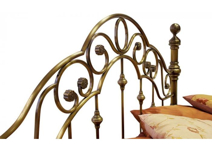 Кровать металлическая TetChair Victoria Antique Brass 180