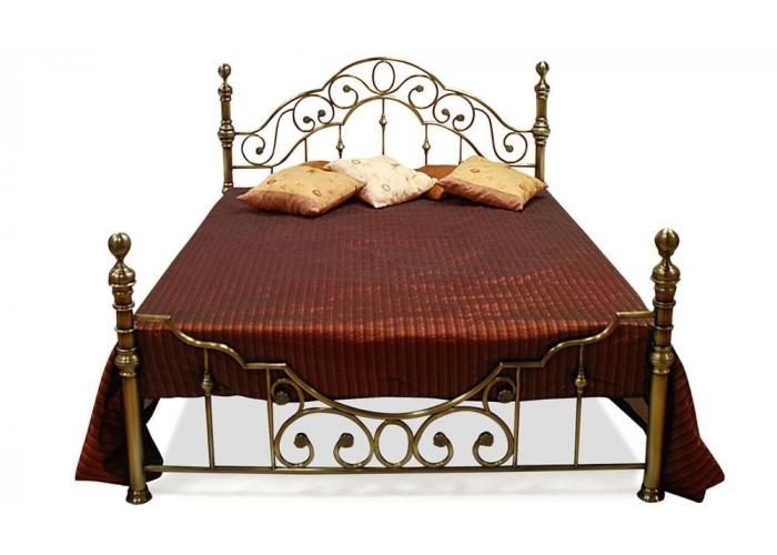 Кровать металлическая TetChair Victoria Antique Brass 180