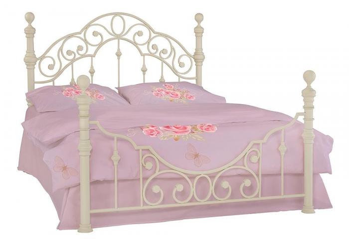 Кровать металлическая TetChair Victoria Antique white 140