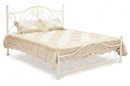 Кровать металлическая TetChair Elizabeth  антич.белый160