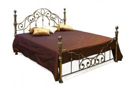 Кровать металлическая TetChair Victoria Antique Brass 180