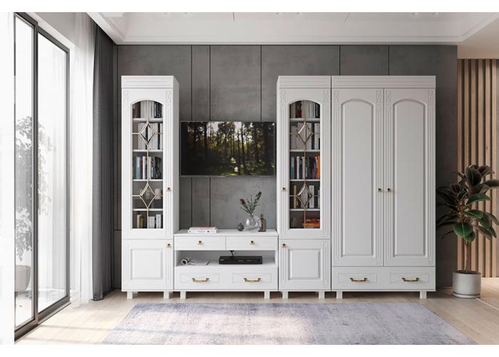 Шкаф трехстворчатый с зеркалом Compass Элизабет ЭМ-18