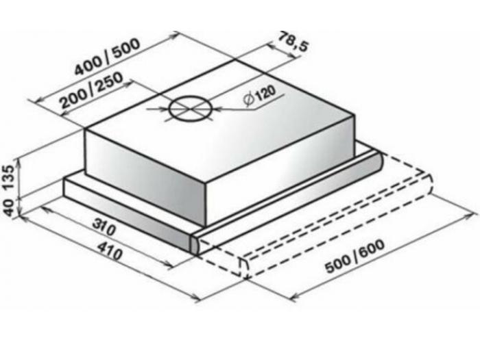 Вытяжка Эликор Интегра 50 черный нерж