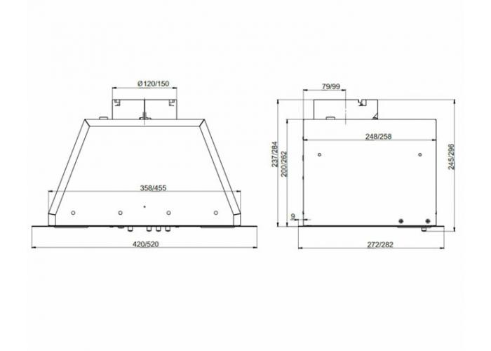 Вытяжка Эликор BOX 42П-450 топленое молоко