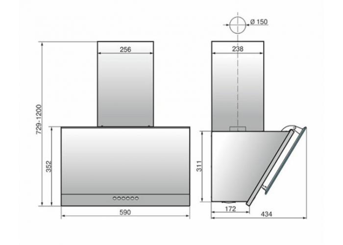 Вытяжка Эликор Рубин S4 60 крем 87102