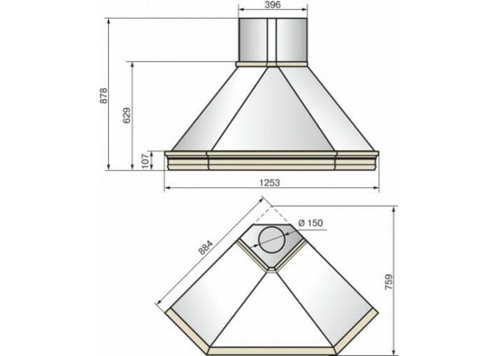 Вытяжка Эликор Форест 90 беж 16015