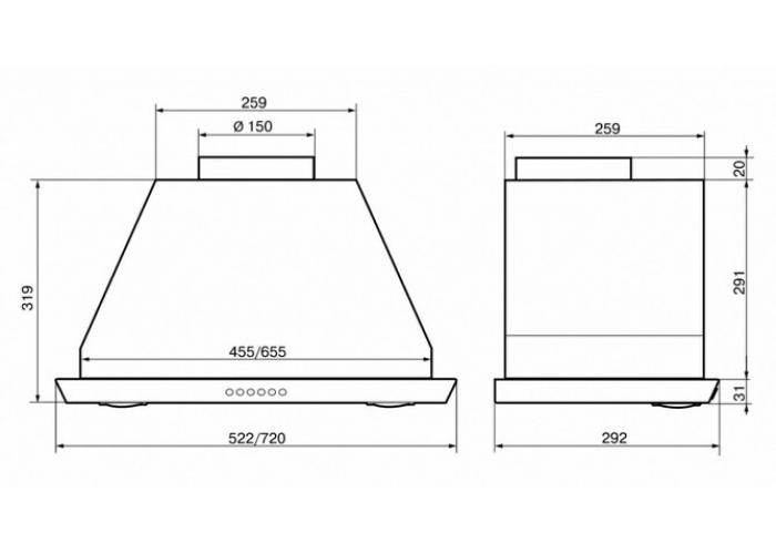 Вытяжка Эликор S4 нерж 83154