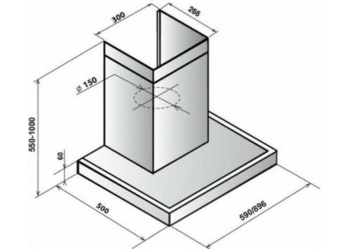 Вытяжка Эликор Опал 60 сильвер