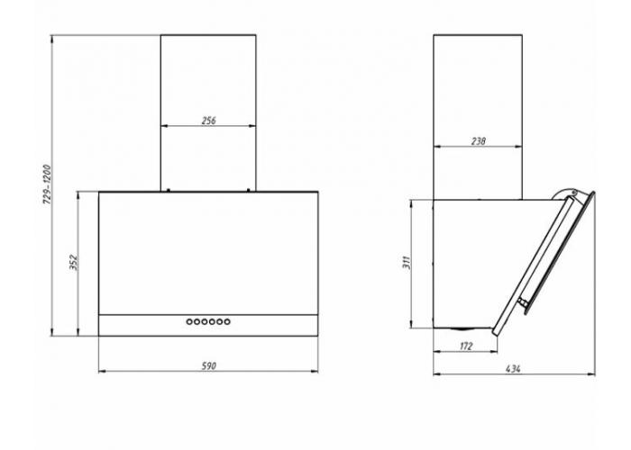 Вытяжка Эликор RX6754XB нерж