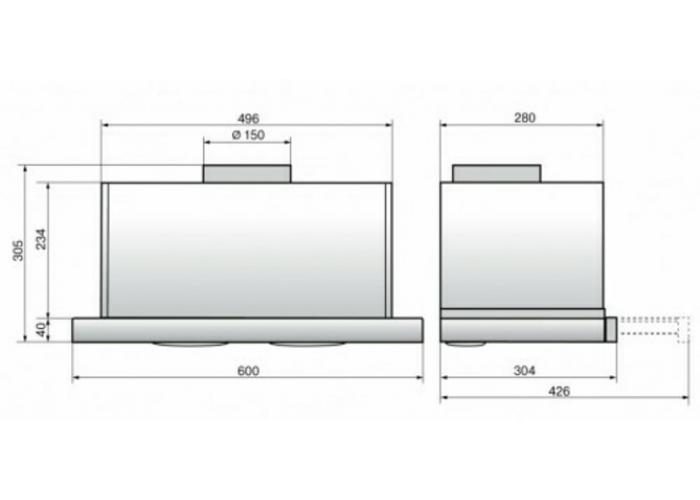 Вытяжка Эликор Интегра 45 белый 75010