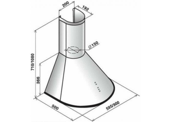 Вытяжка Эликор Омега 60 черный зол