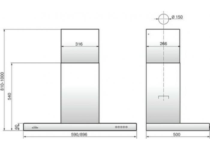 Вытяжка Эликор Опал 90 сильвер