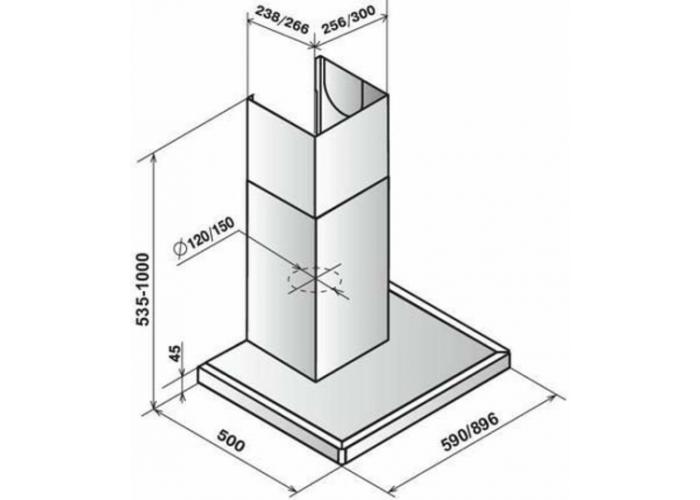 Вытяжка Эликор Квадра 60 белый
