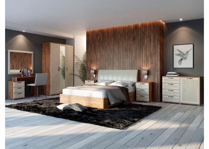 Шкаф двухдверный комбинированный Евромебель Катрин S90k