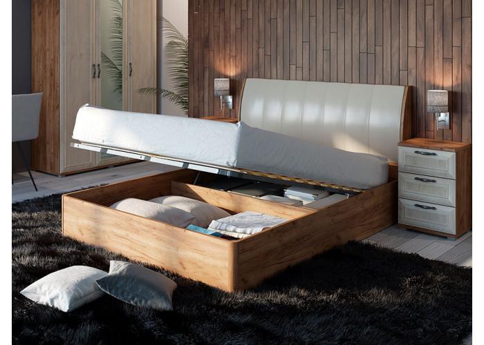 Шкаф двухдверный комбинированный Евромебель Катрин S90k