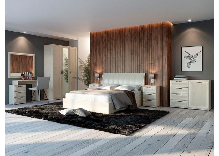 Шкаф двухдверный комбинированный Евромебель Катрин S90k