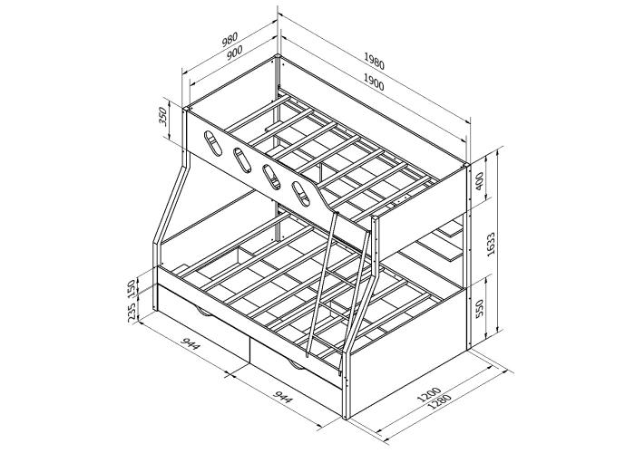 Кровать Формула Мебели Дельта 20.02