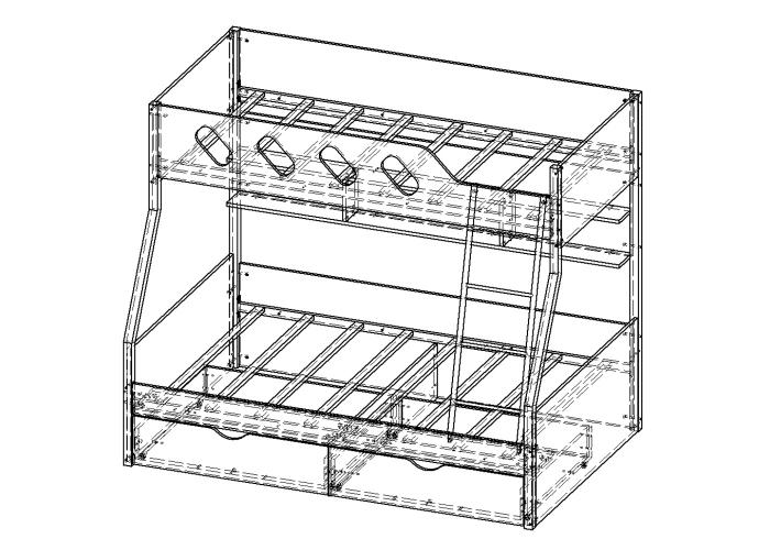 Кровать Формула Мебели Дельта 20.02