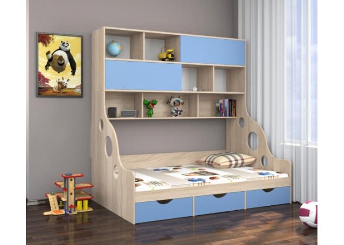 Кровать с антресолью Формула Мебели ДЕЛЬТА-21.02