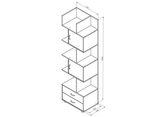 Шкаф Формула Мебели ДЕЛЬТА-5.02