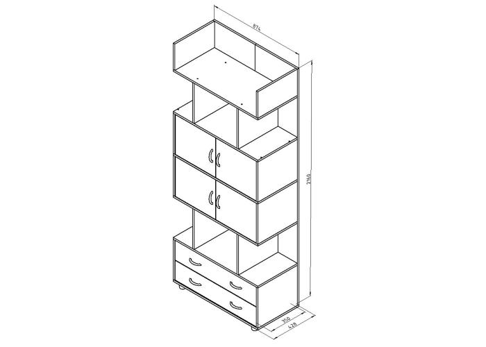 Шкаф Формула Мебели ДЕЛЬТА-5.03