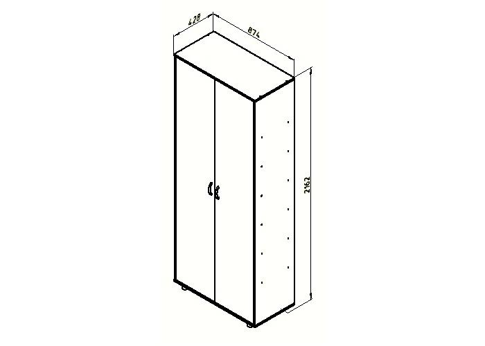 Шкаф для одежды Формула Мебели ДЕЛЬТА-2