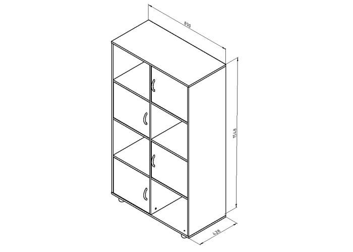 Тумба Формула Мебели ДЕЛЬТА-7.03