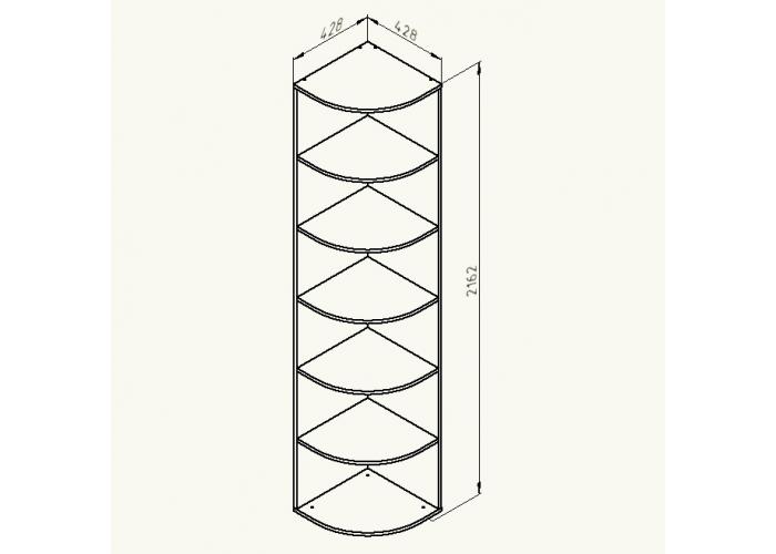Стеллаж Формула Мебели ДЕЛЬТА-14