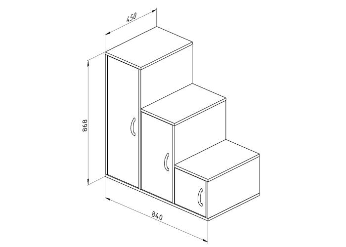 Лесница-6 Формула Мебели ДЕЛЬТА-23