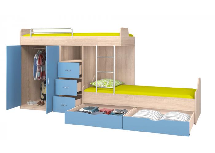 Кровать двухъярусная Формула Мебели ДЕЛЬТА-18.04.02