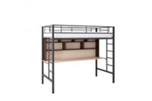Кровать-чердак с рабочей поверхностью Формула Мебели Севилья-1-2