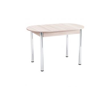 Стол Форт Овальный обеденный пластик Хром