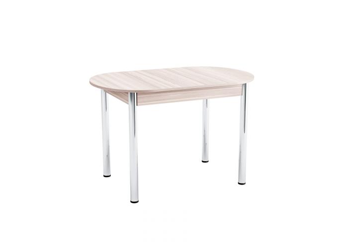 Стол Форт Овальный обеденный пластик Хром