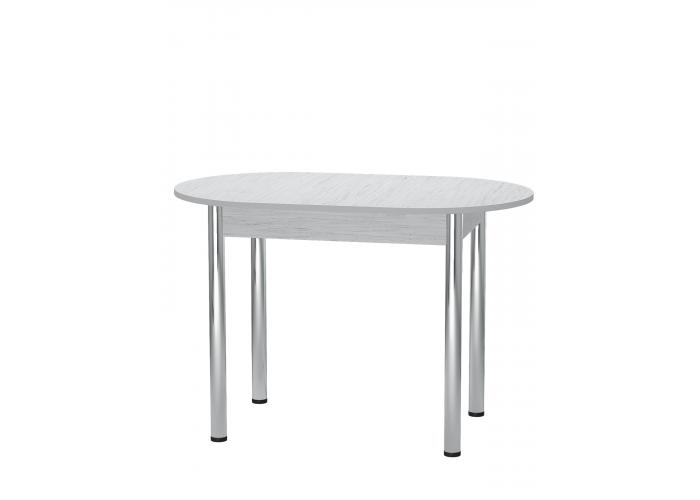 Стол Форт Овальный обеденный пластик Хром