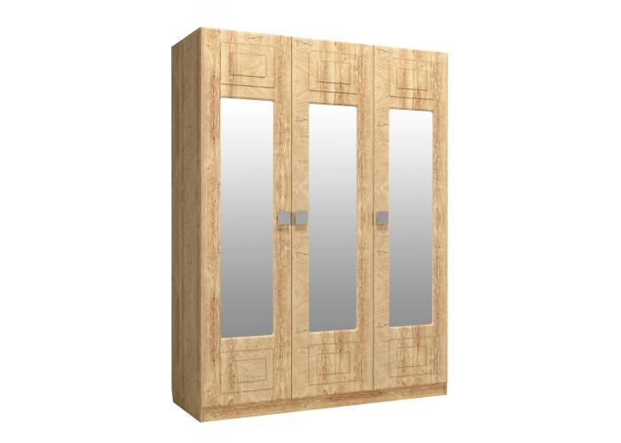 Шкаф 3-х створчатый с зеркалом Compass Анастасия Дуб Роше АН-3К