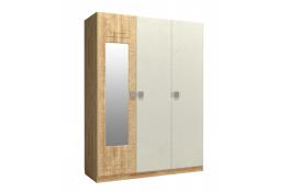 Шкаф 3-х створчатый с зеркалом слева Compass Анастасия Дуб Роше АН-3К