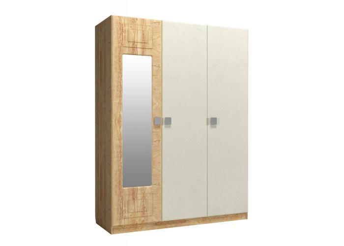 Шкаф 3-х створчатый с зеркалом слева Compass Анастасия Дуб Роше АН-3К