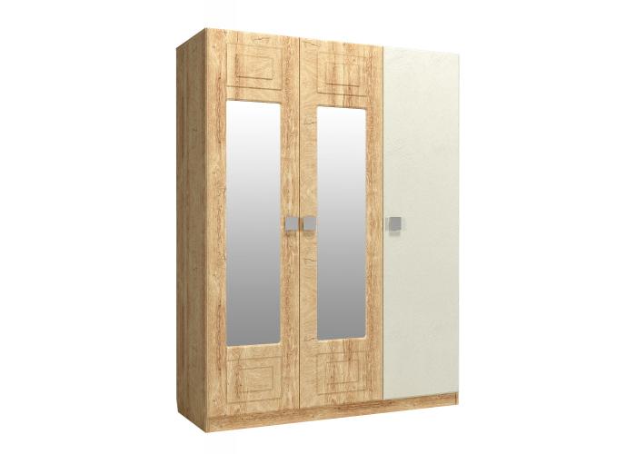 Шкаф 3-х створчатый с зеркалом слева и по центру Compass Анастасия Дуб Роше АН-3К