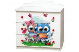 Комод с фотопечатью Матрица Совята №2