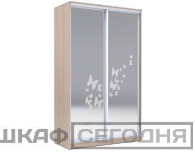 Шкаф-купе пескоструй на зеркале