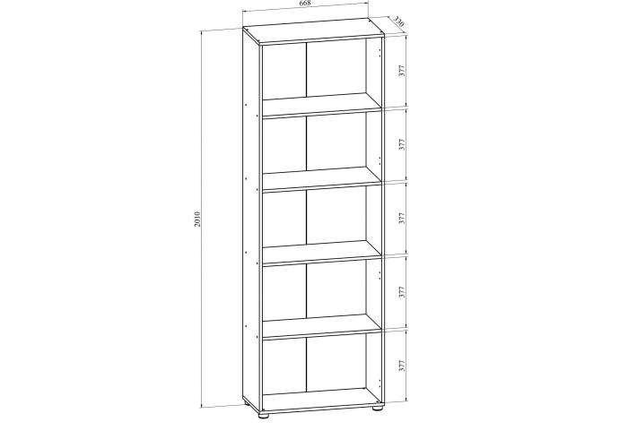 Шкаф-пенал Compass Офис ОФ-301 открытый