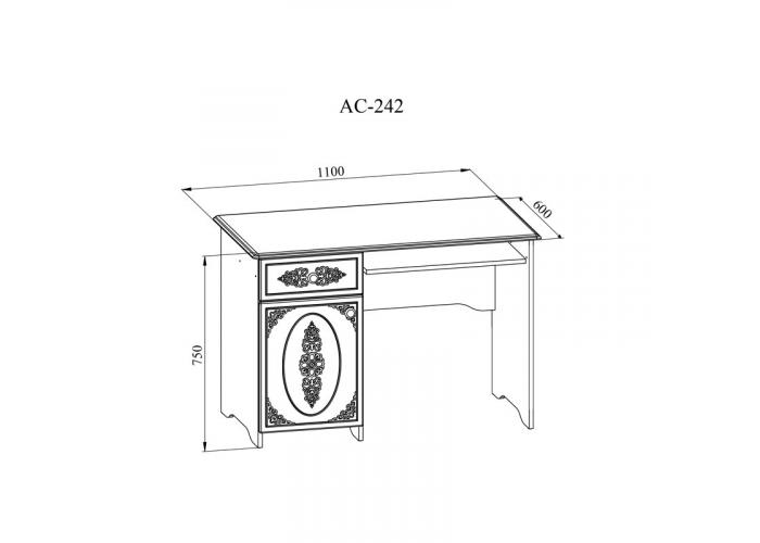 Стол компьютерный Compass Ассоль АС-242К