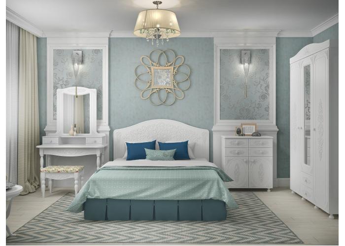 Шкаф трехстворчатый с зеркалом Compass Ассоль АС-27