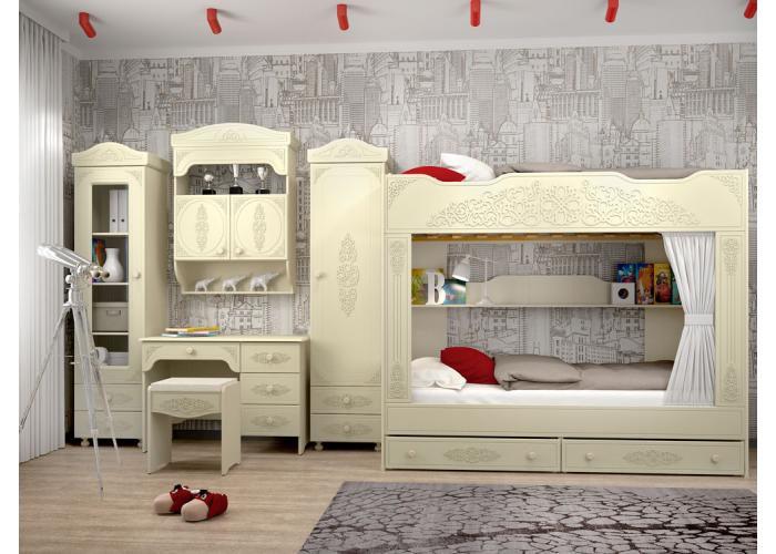 Шкаф-пенал со стеклом Compass Ассоль Плюс АС-1