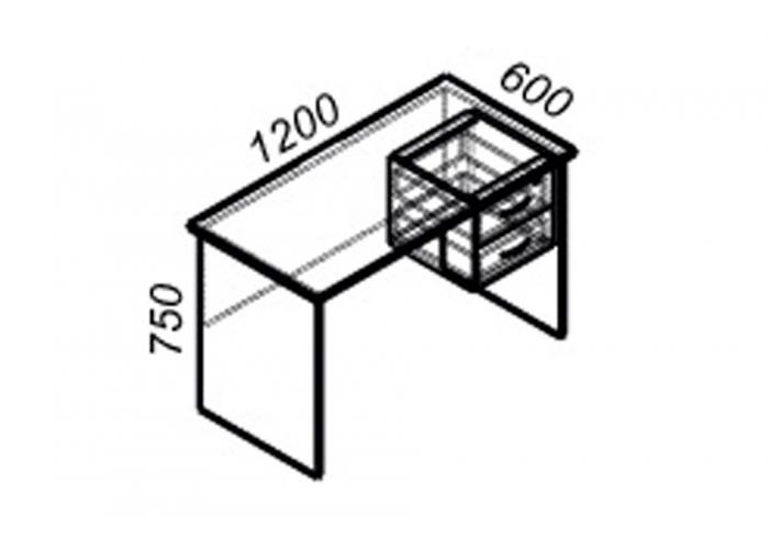 Офисный стол ЛОББИ Стандарт СМ-105
